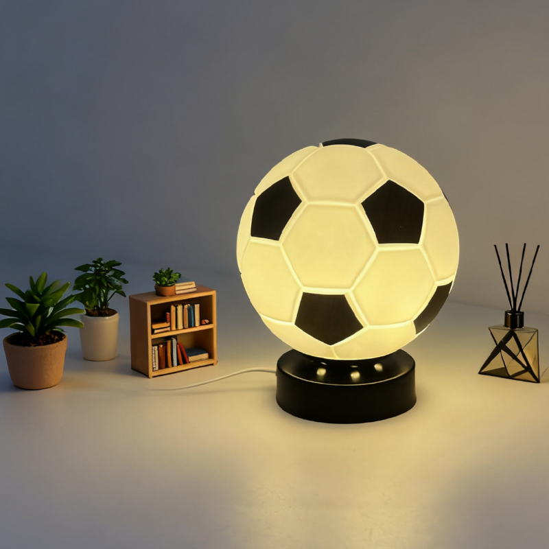 Desk Setup Desk - Lámpara de Mesa LED de Fútbol,