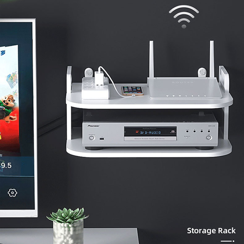 Desk Setup Desk - Estante Organizador de Cables para Router