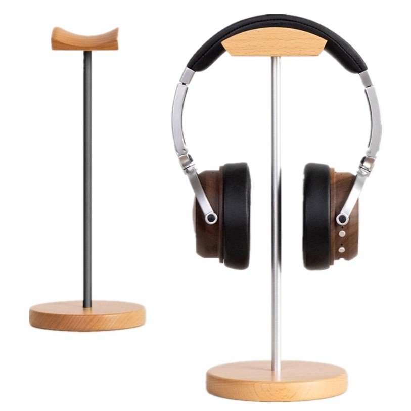 Desk Setup Desk - Soporte para Auriculares de Madera de