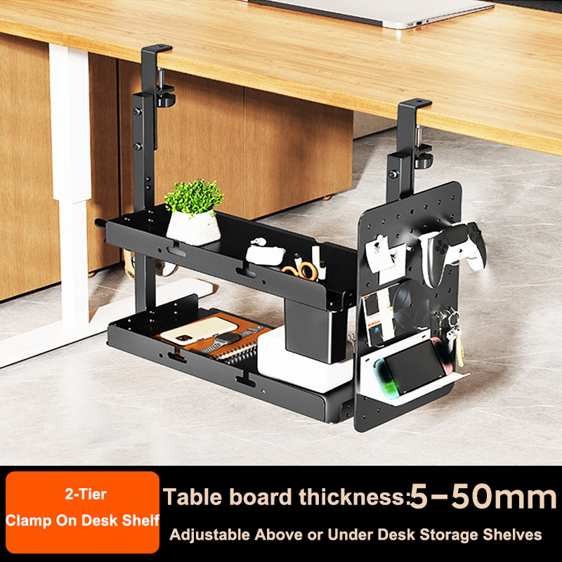 Desk Setup Study - Estante de 2 niveles de 14
