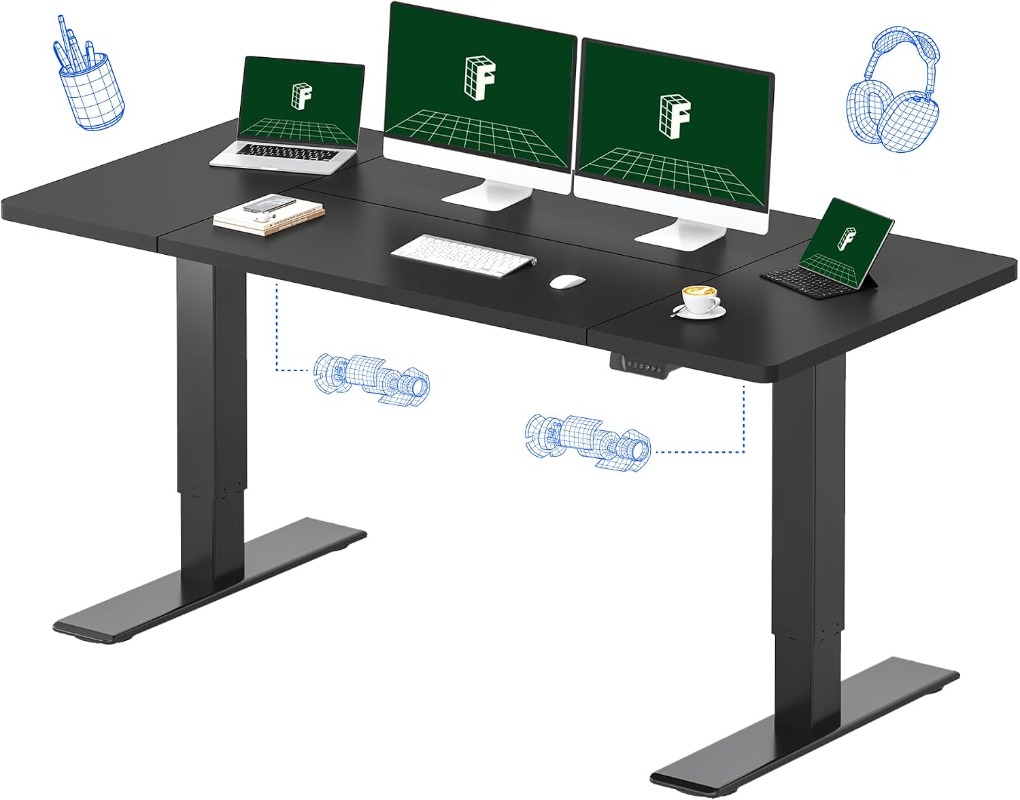 Desk Setup Workspace - Escritorio Eléctrico de Altura Ajustable FLEXISPOT,