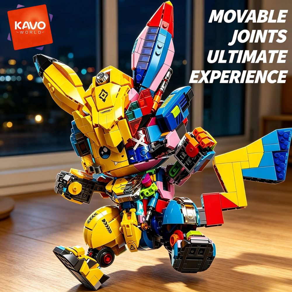 Desk Setup Dorm - KAVOWORLD 1505PCS Ratón Mecánico, Bloques de