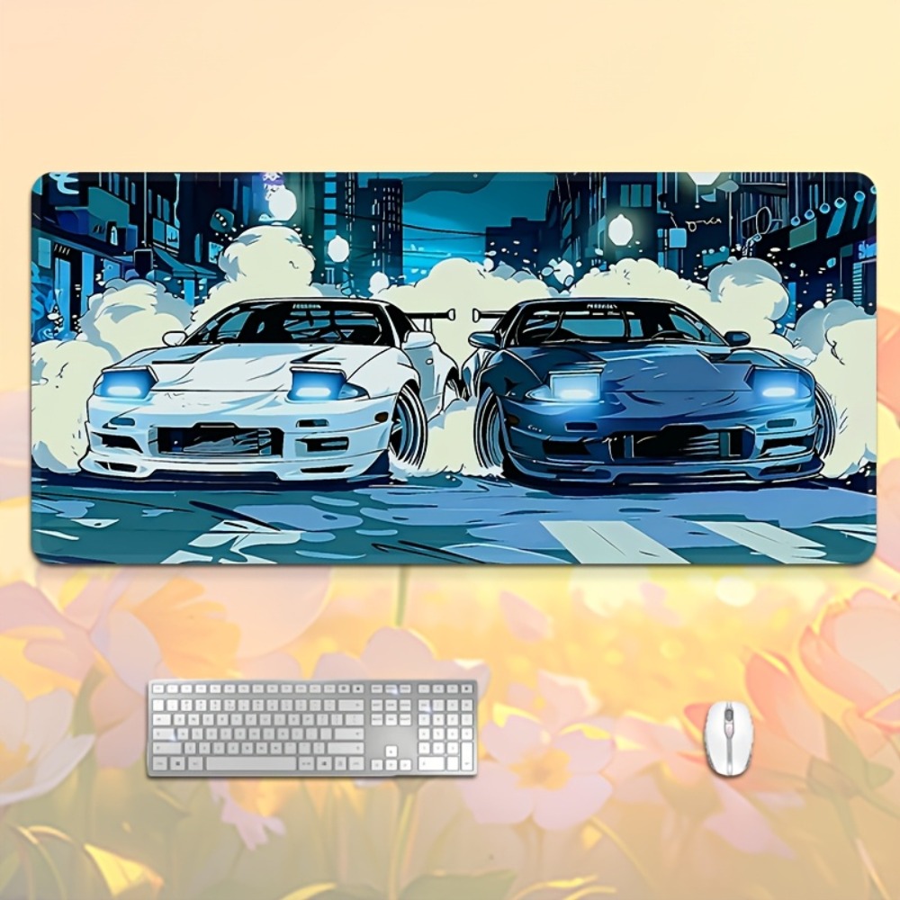 Desk Setup Anime - Alfombrilla de Ratón XXL Estilo Anime