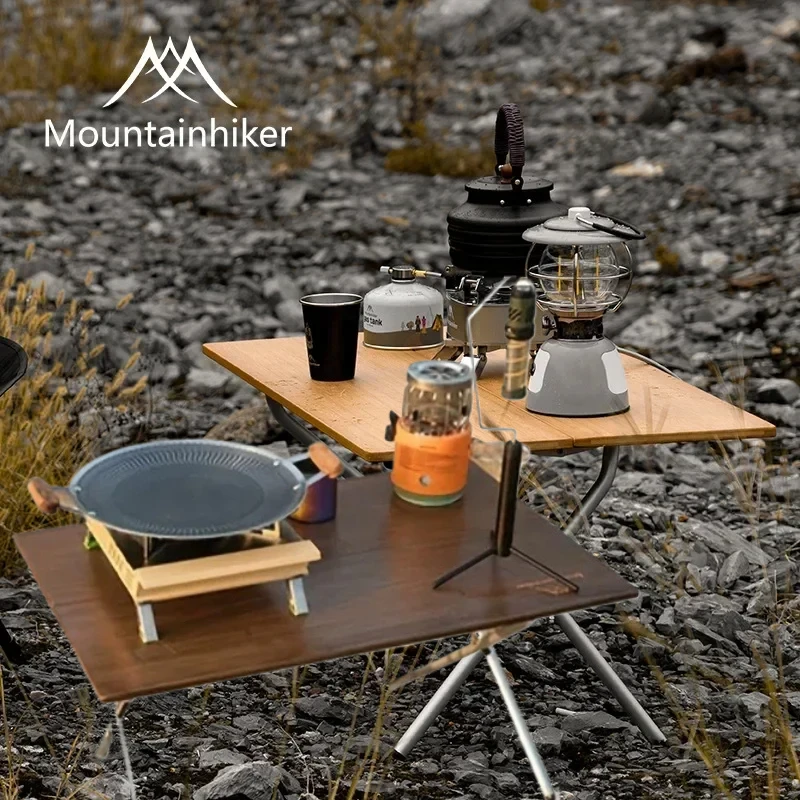 Desk Setup Design - MOUNTAINHIKER Mesa de Camping Portátil Mejorada,