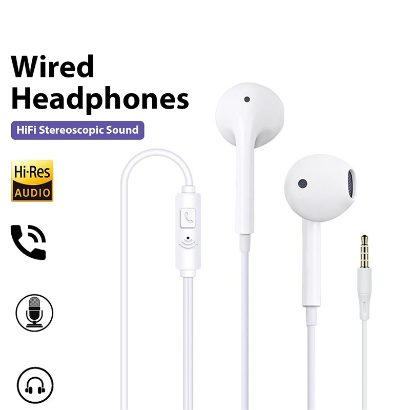 Desk Hifi Setup - Auriculares intrauditivos con cable de 3,5mm,