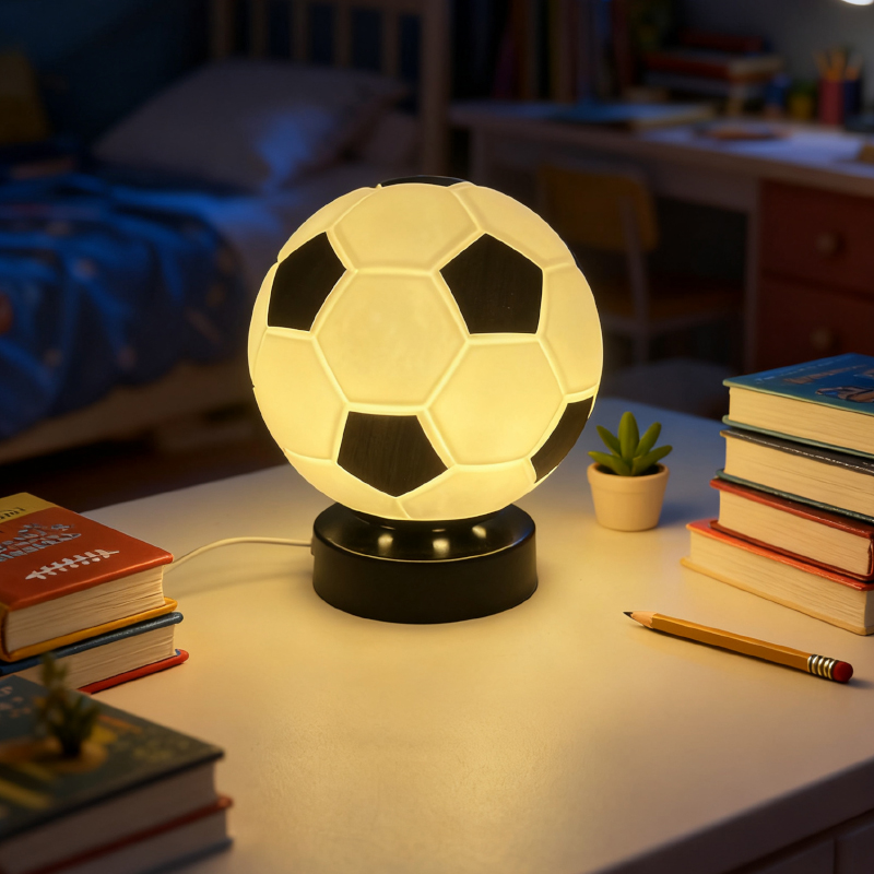 Lámpara de Mesa LED de Fútbol, - Desk Setup Desk reseña y precio