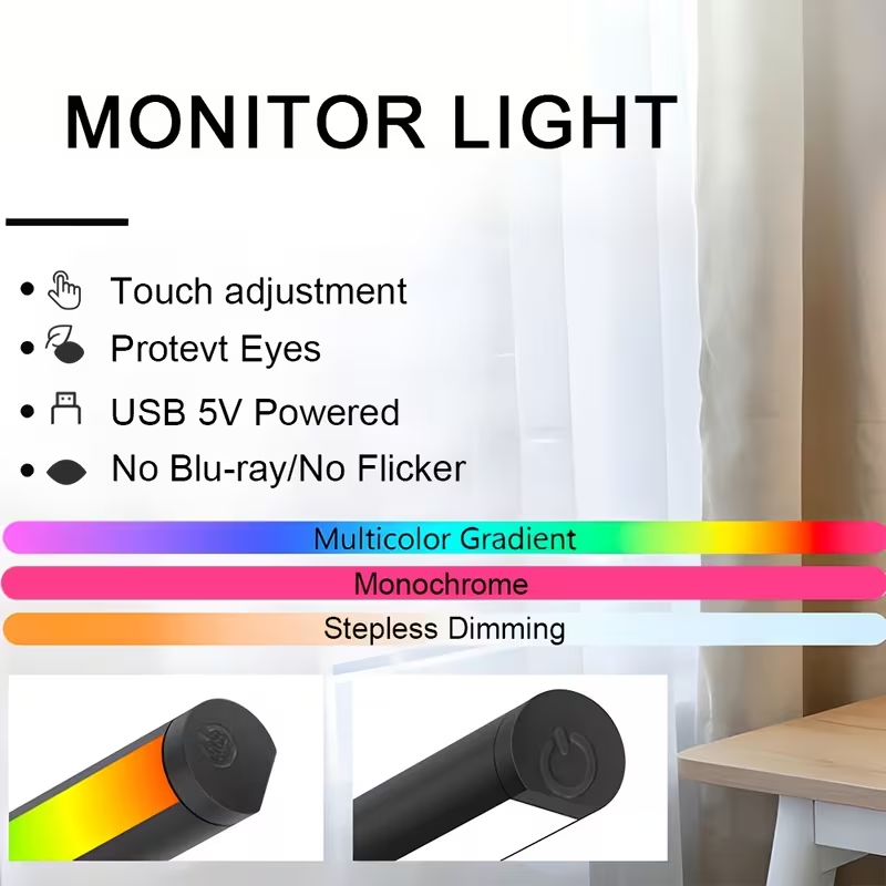 Barra de Luz LED para Monitor  - Desk Setup Study reseña y precio