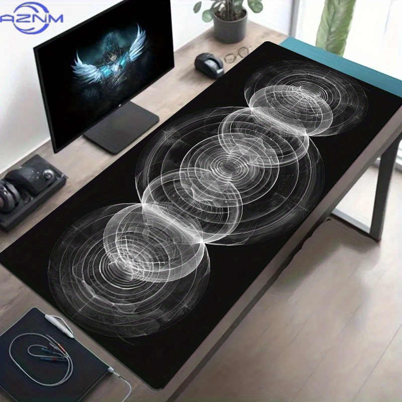 Alfombrilla de Ratón Grande co - Desk Setup Black And White reseña y precio