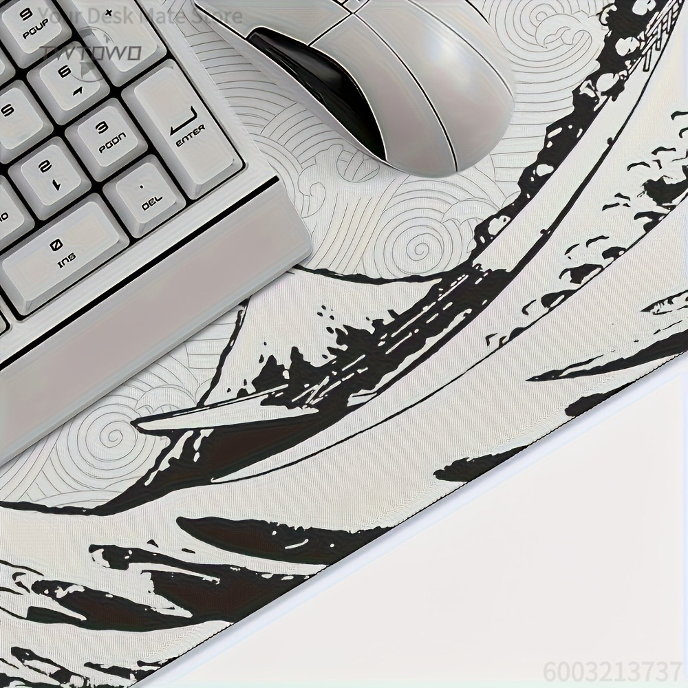 Alfombrilla de escritorio XXL  - Desk Setup Black And White reseña y precio