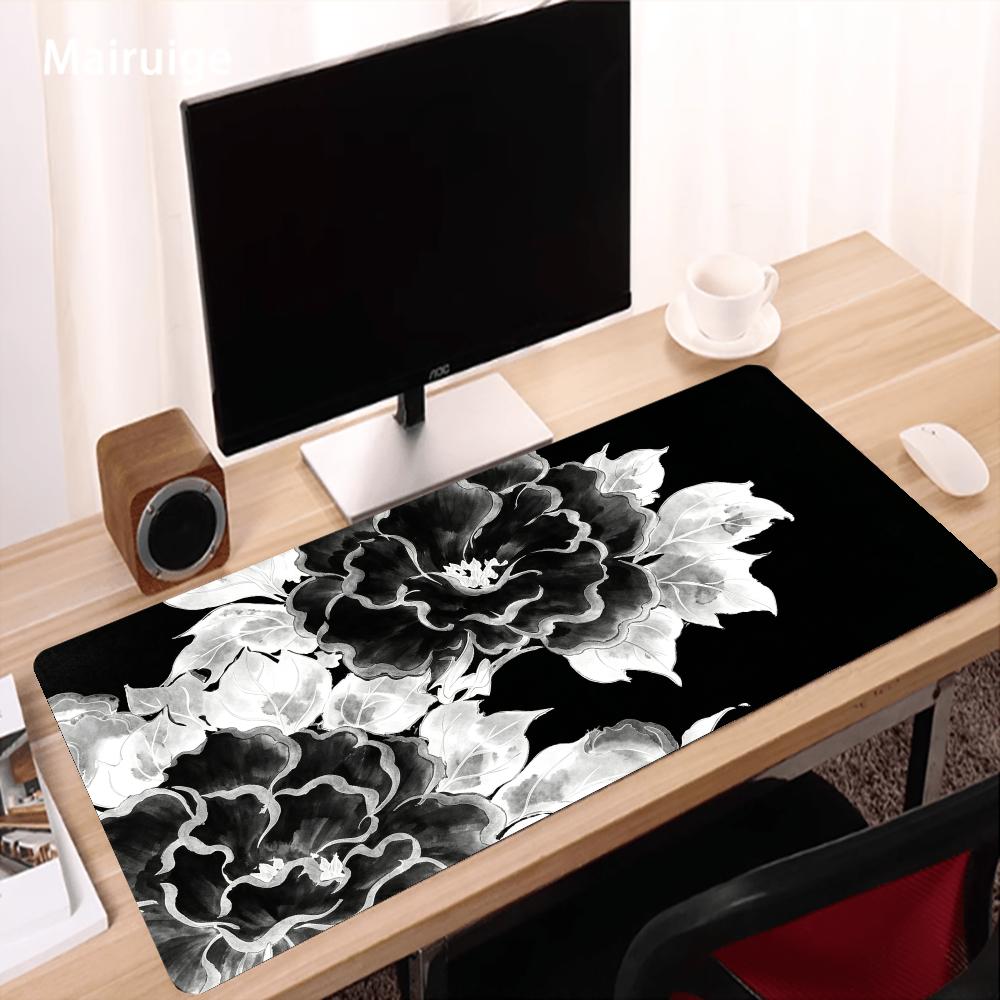 Alfombrilla de ratón con diseñ - Desk Setup Black And White reseña y precio