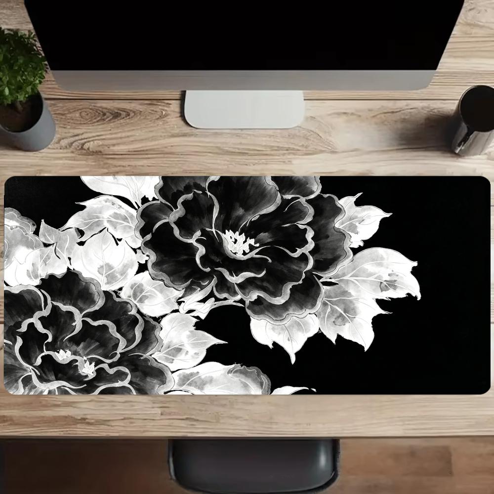 Alfombrilla de ratón con diseñ - Desk Setup Black And White reseña y precio