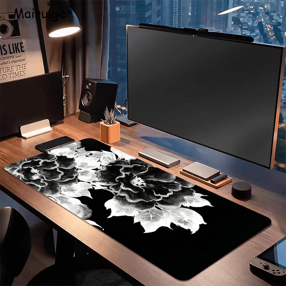 Alfombrilla de ratón con diseñ - Desk Setup Black And White reseña y precio