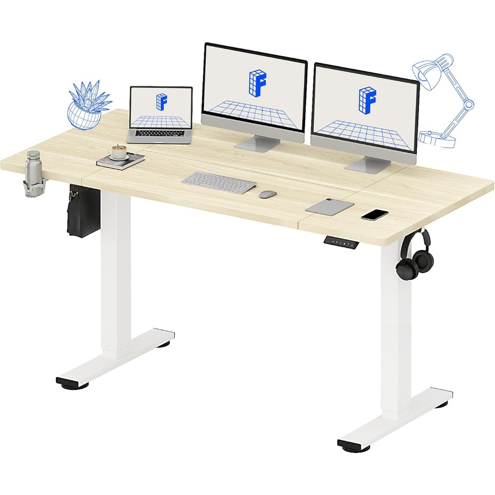 FLEXISPOT Escritorio Eléctrico - Desk Setup Workspace reseña y precio