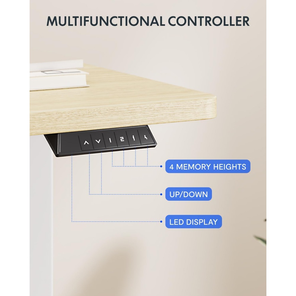 FLEXISPOT Escritorio Eléctrico - Desk Setup Workspace reseña y precio