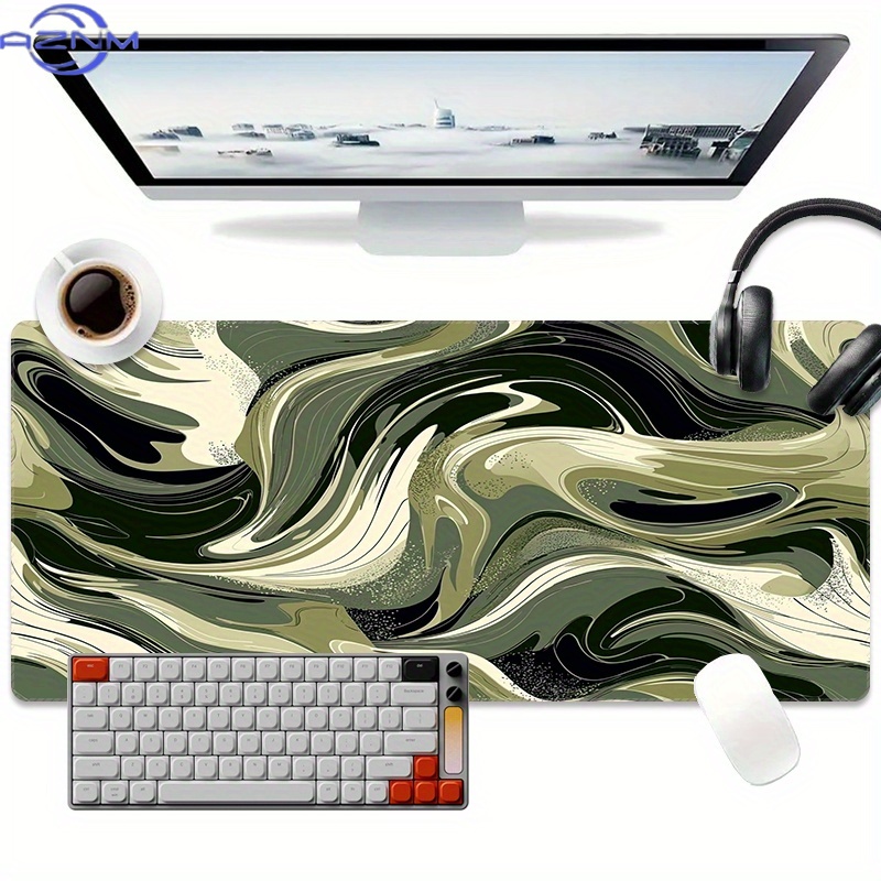 Alfombrilla de ratón extra gra - Desk Setup Black And White reseña y precio
