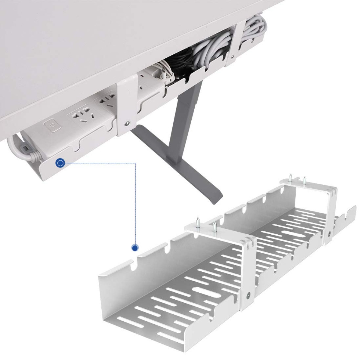 Bandeja Organizadora de Cables - Desk Setup Workspace reseña y precio
