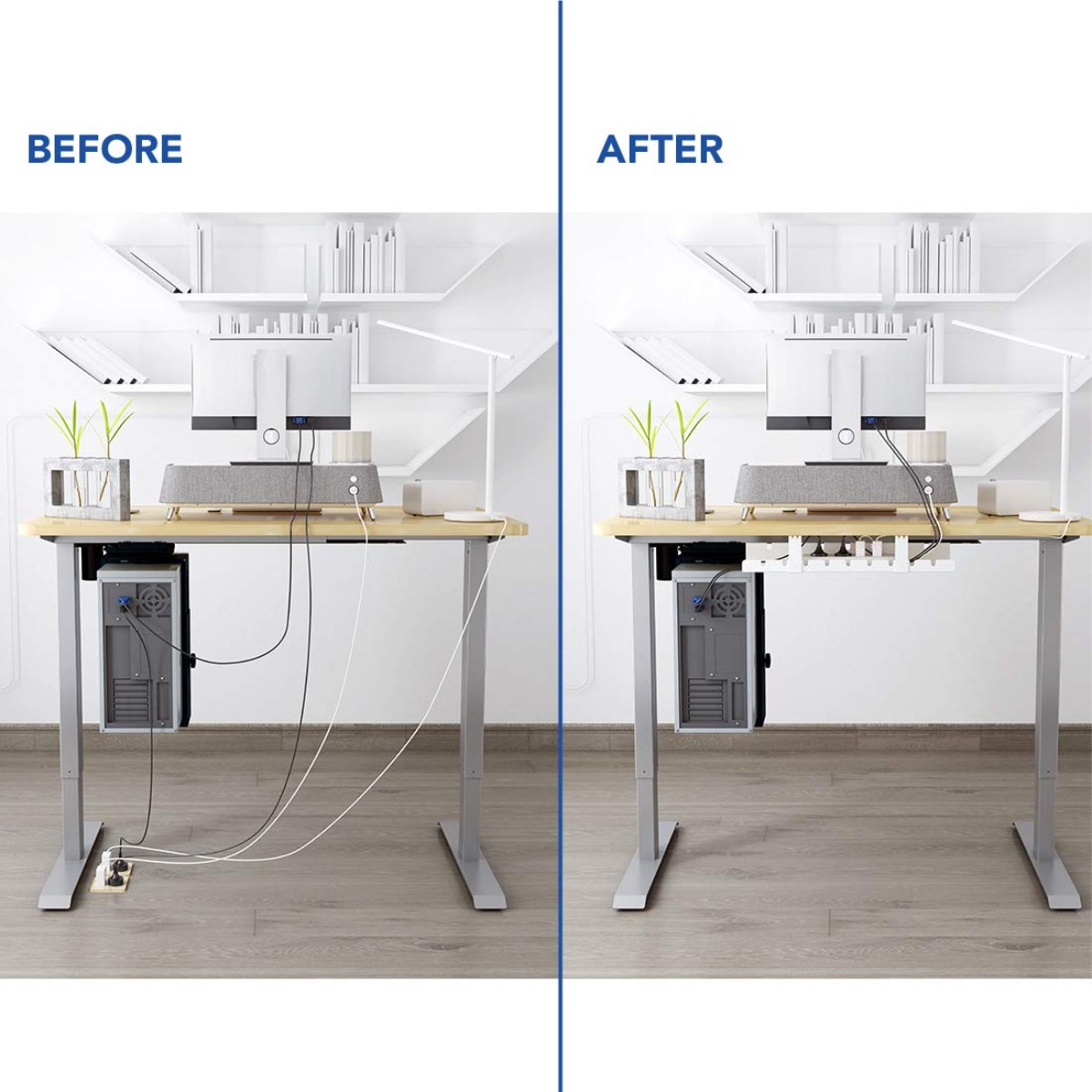 Bandeja Organizadora de Cables - Desk Setup Workspace reseña y precio