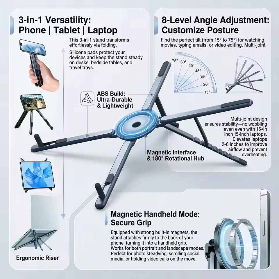 Soporte Magnético Portátil par - Desk Setup Desk reseña y precio