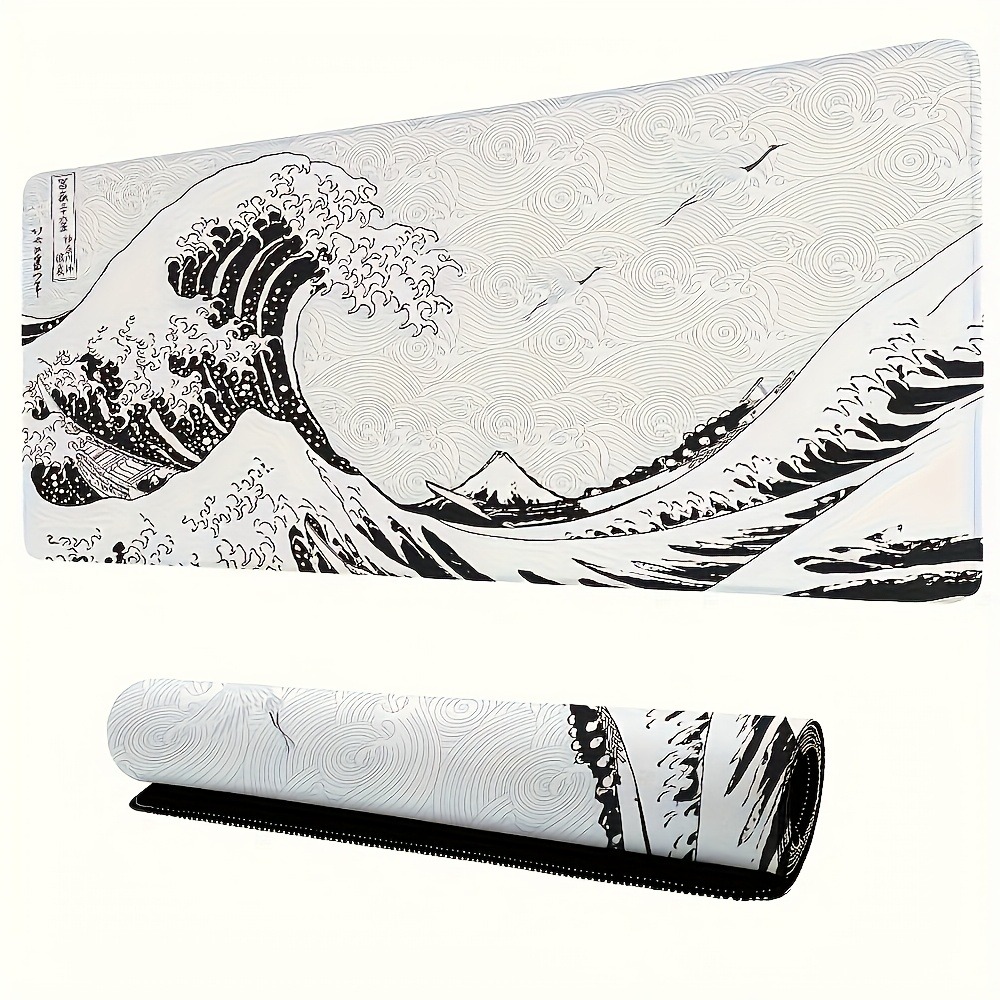 Alfombrilla de escritorio XXL  - Desk Setup Black And White reseña y precio