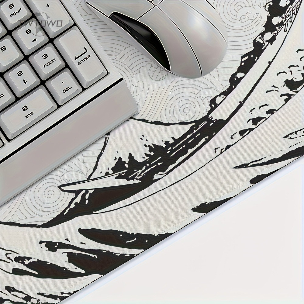 Alfombrilla de escritorio XXL  - Desk Setup Black And White reseña y precio