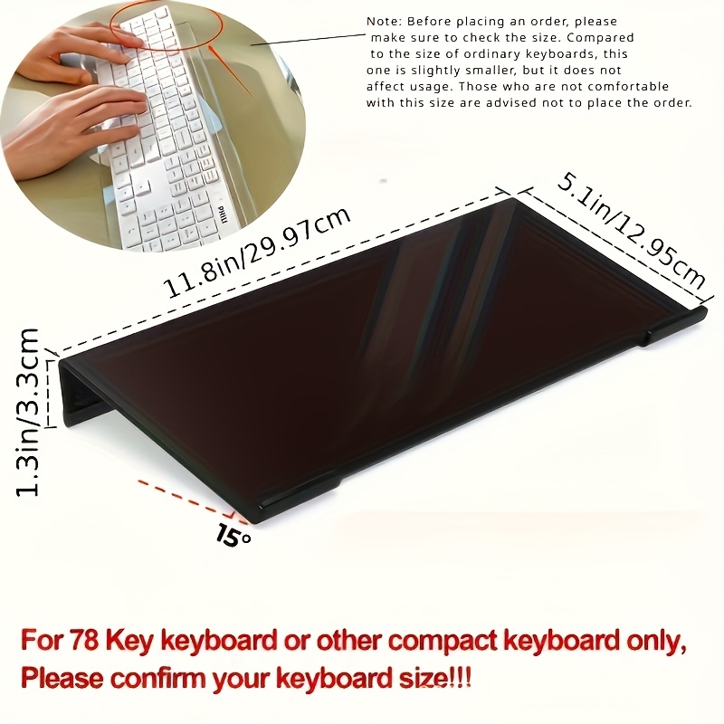 Soporte para teclado acrílico, - Desk Setup Design reseña y precio