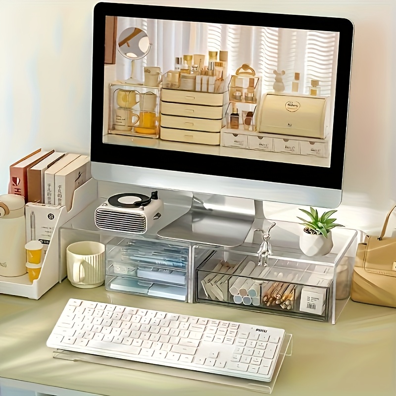 Soporte para teclado acrílico, - Desk Setup Design reseña y precio