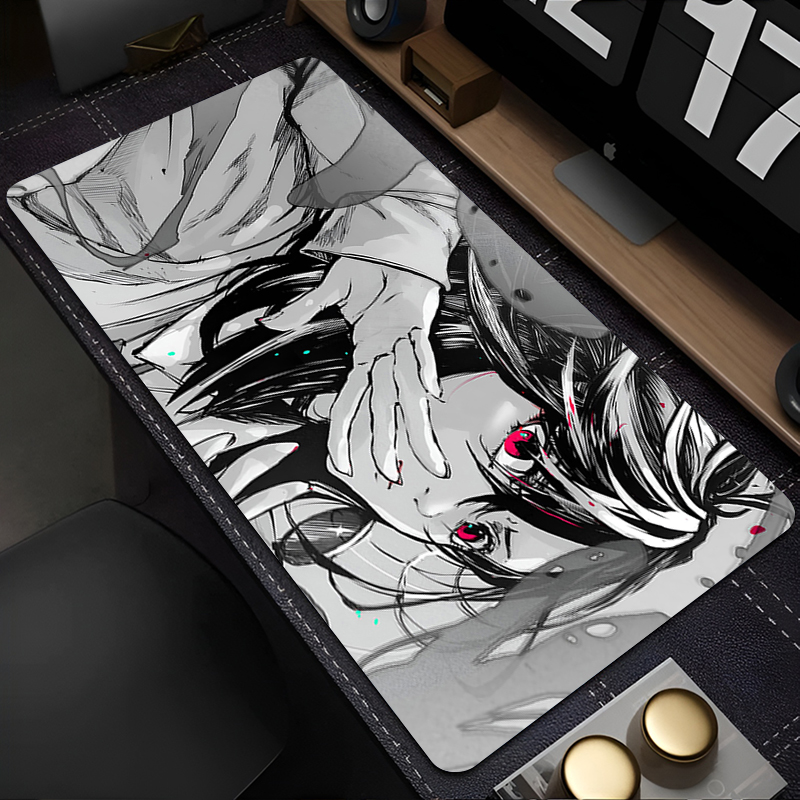 Alfombrilla de ratón, accesori - Desk Setup Black And White reseña y precio