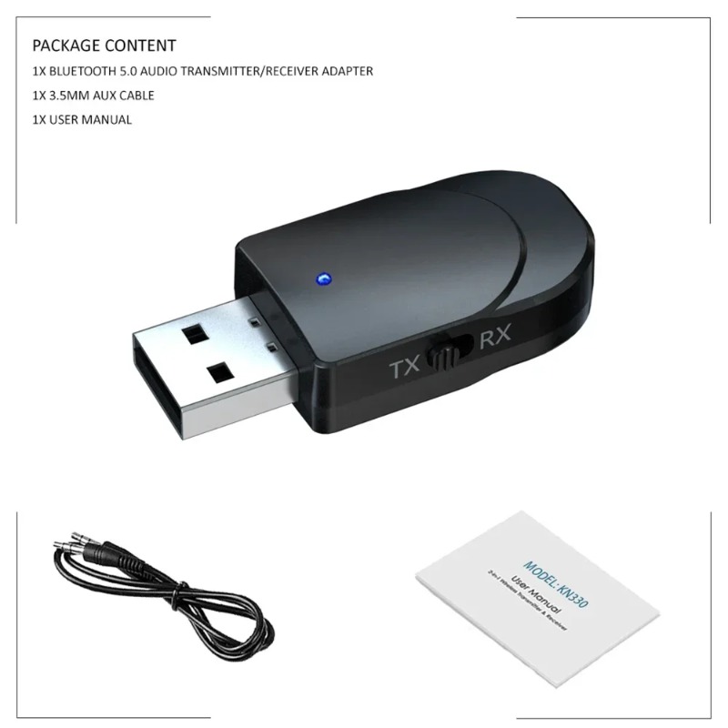 KN330 3 en 1 USB EDR Bluetooth - Desk Hifi Setup reseña y precio