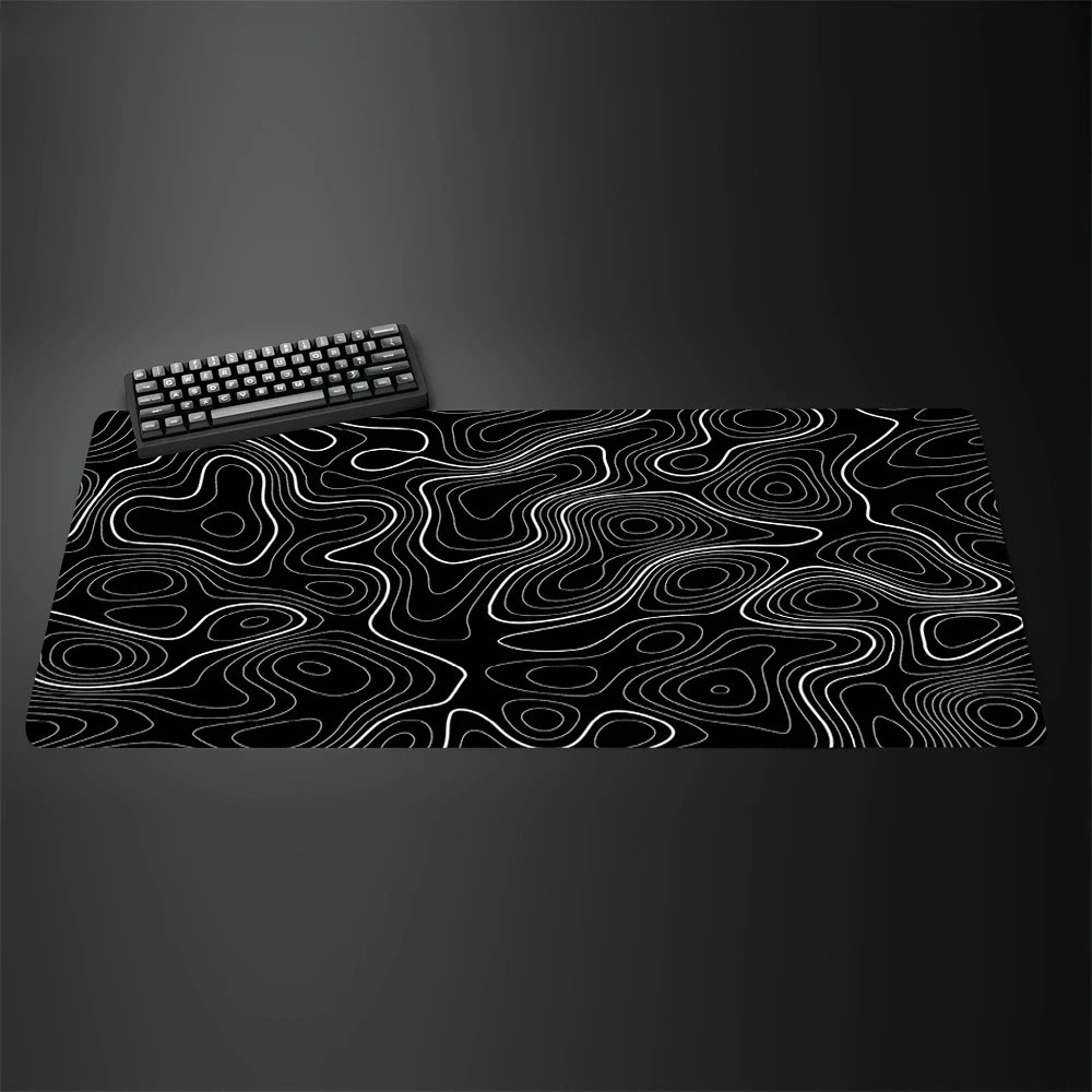 Alfombrilla de Ratón Grande pa - Desk Setup Black And White reseña y precio