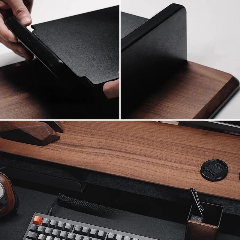 Soporte para monitor de nogal  - Desk Setup Workspace reseña y precio