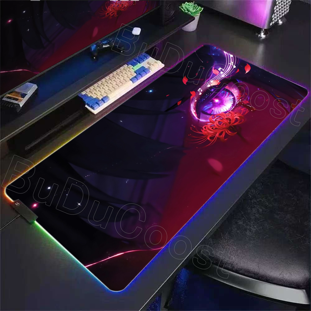 Alfombrilla de escritorio RGB, - Desk Setup Anime reseña y precio