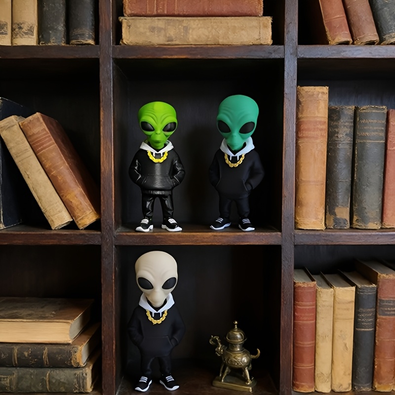 Figura de alienígena verde de  - Desk Setup Design reseña y precio